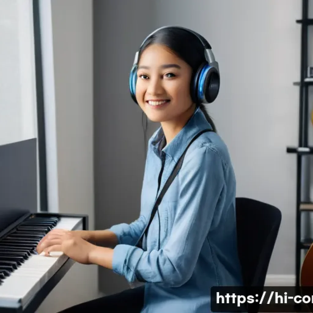 작곡가 자격증과 음악 교육 사업 - **Prompt 1: Professional Online Music Educator**
    "A well-composed, high-resolution image featuri...